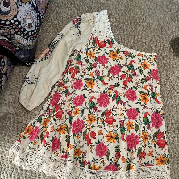 FARM Rio Floral One-Shoulder Mini Dress - Picture 4 of 12